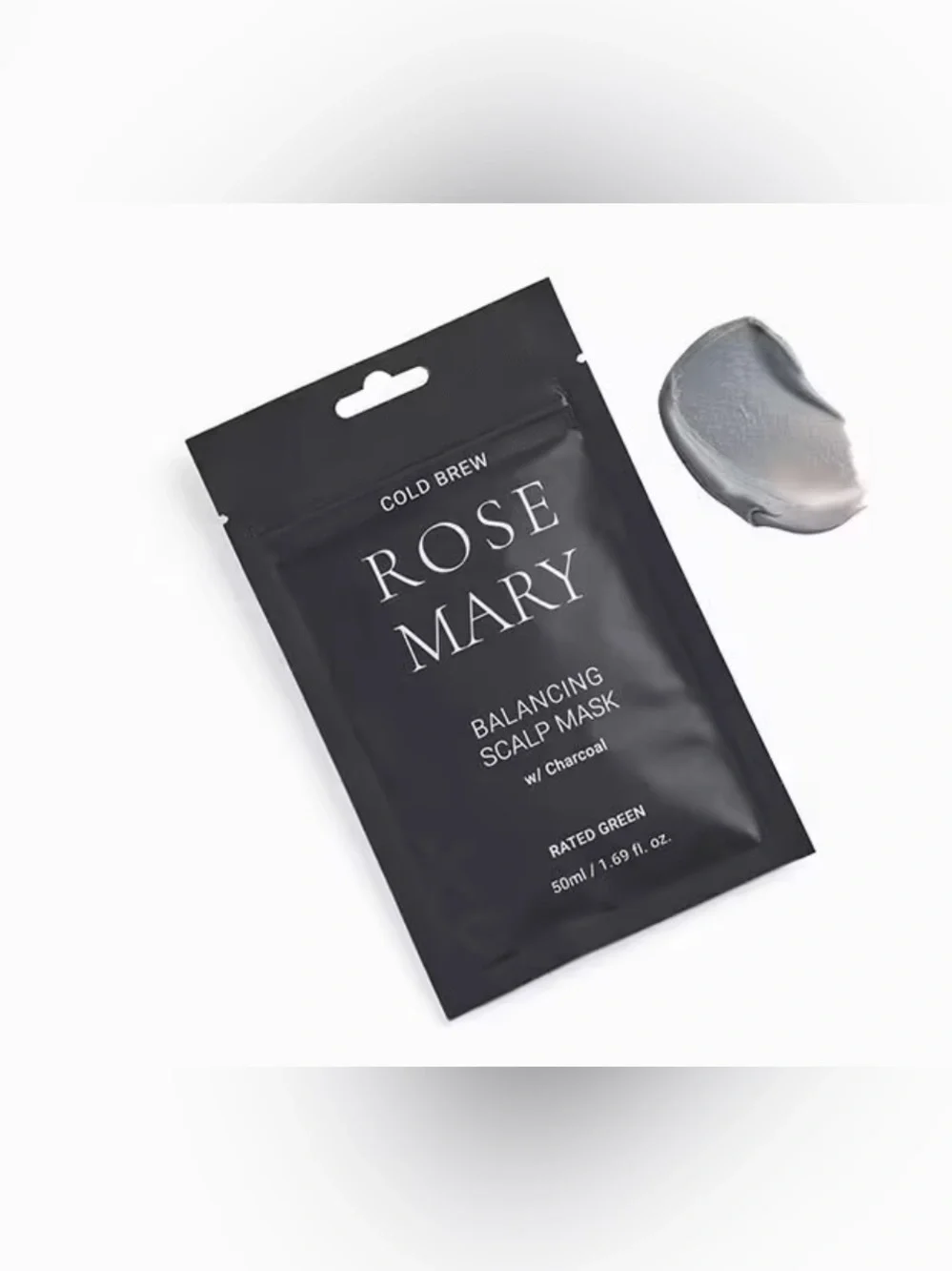 RATED GREEN Cold Brew Rosemary Balancing Scalp Mask w/ Charcoal NWT
